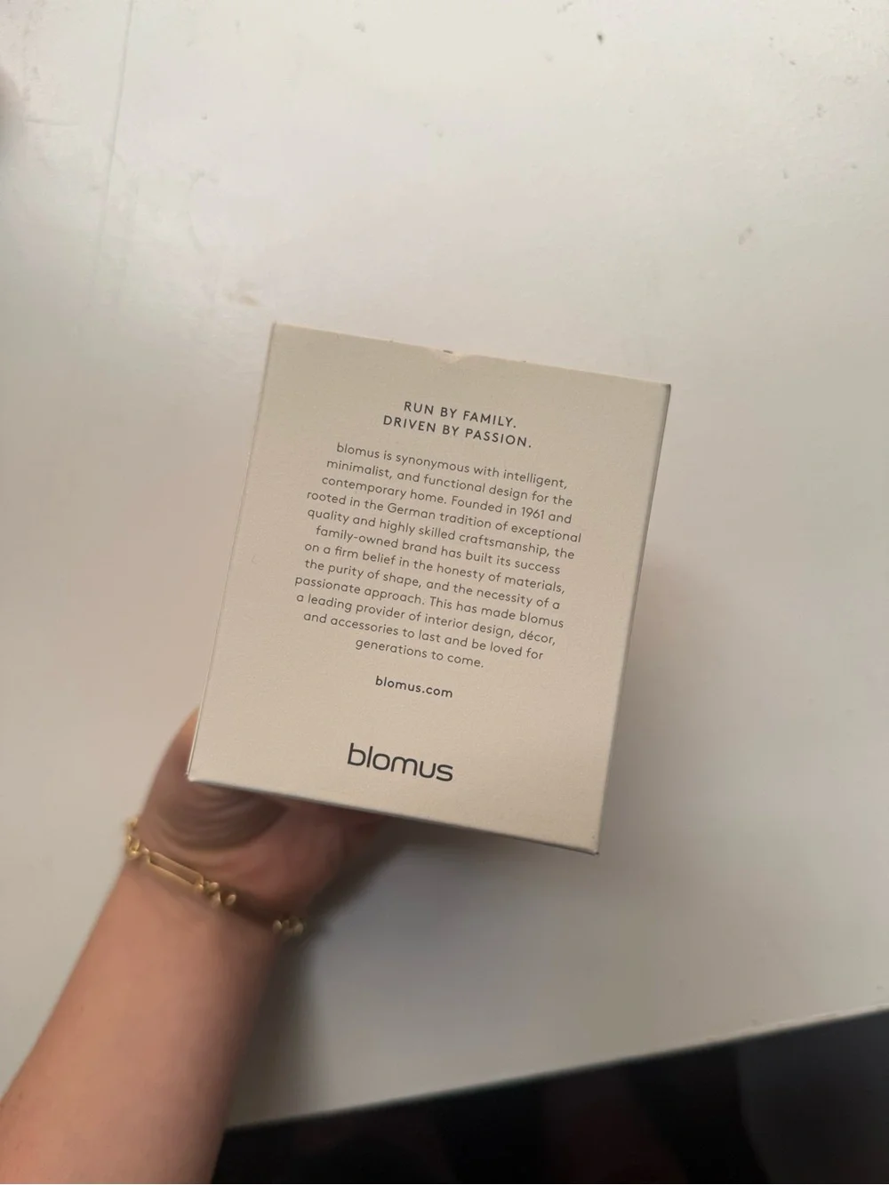 NEW Blomus French Cotton Candle